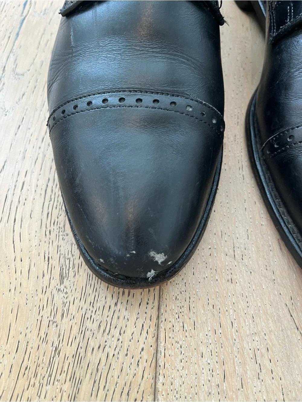 Men Leather Dress Shoe Black Size 10.5 Wedding Work Office